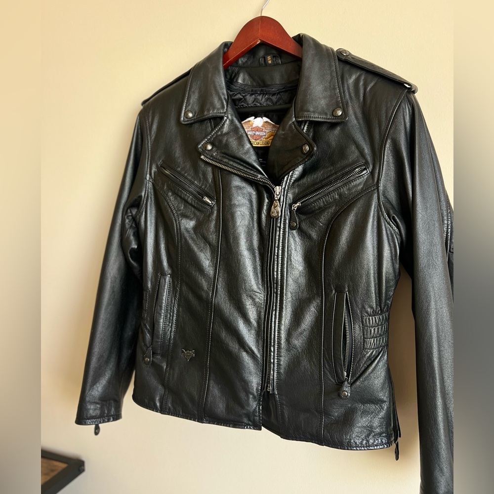 Vintage Harley Davidson Women’s Leather Jacket​​​​ Size S Small